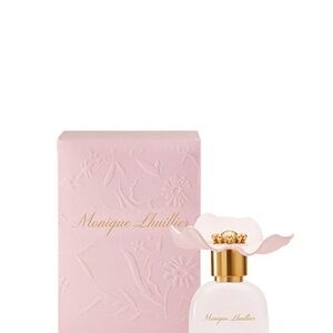 Monique Lhuillier Fragrance with Pink and Gold Details